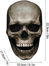 Load image into Gallery viewer, Halloween Realistic Mask Scary Full Head Skull Masks with Moving Jaw