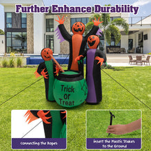 Load image into Gallery viewer, 8 Feet Halloween Inflatable Witch Decor with Bright LED Lights