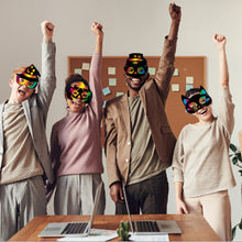 Load image into Gallery viewer, Halloween Party Favors - 24PCS Magic Rainbow Scratch Art Masks Kits Bulk - Ages 3-5 4-8