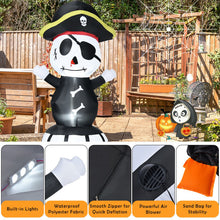 Load image into Gallery viewer, Halloween Festivr Inflatable With LED Lights Spoof Ghost Yard Decoration