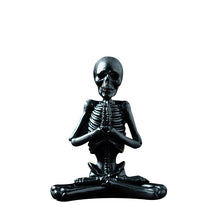 Load image into Gallery viewer, Bone Stretchers Skeletons in Yoga Poses Statue Set
