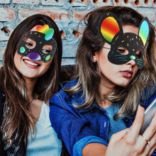 Load image into Gallery viewer, Halloween Party Favors - 24PCS Magic Rainbow Scratch Art Masks Kits Bulk - Ages 3-5 4-8