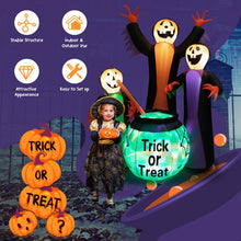Load image into Gallery viewer, 8 Feet Halloween Inflatable Witch Decor with Bright LED Lights