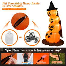Load image into Gallery viewer, Halloween Festivr Inflatable With LED Lights Spoof Ghost Yard Decoration