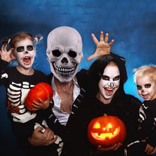 Load image into Gallery viewer, Halloween Realistic Mask Scary Full Head Skull Masks with Moving Jaw