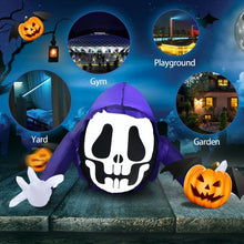 Load image into Gallery viewer, 4 Feet Halloween Inflatable Ghost with Built-in LED Lights