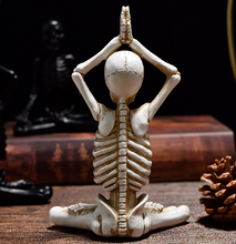 Load image into Gallery viewer, Bone Stretchers Skeletons in Yoga Poses Statue Set