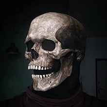 Load image into Gallery viewer, Halloween Realistic Mask Scary Full Head Skull Masks with Moving Jaw