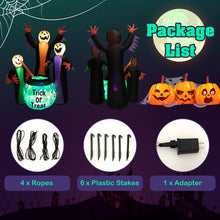 Load image into Gallery viewer, 8 Feet Halloween Inflatable Witch Decor with Bright LED Lights