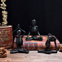 Load image into Gallery viewer, Bone Stretchers Skeletons in Yoga Poses Statue Set