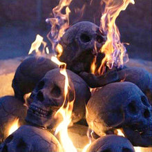 Load image into Gallery viewer, Halloween Skull Props Ornaments 1PCS, Hand Carved Gemstone Fine Art Sculpture
