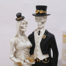Load image into Gallery viewer, Halloween Decorations Bride Groom Tabletop Figurines 14&quot; Tall

