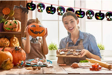 Load image into Gallery viewer, 48Pcs Halloween Scratch Paper Rainbow Magic Scratch Art with 48 Ribbon 12 Stylus
