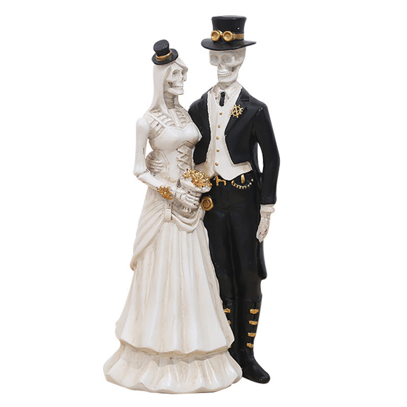 Halloween Decorations Bride Groom Tabletop Figurines 14