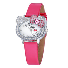 Load image into Gallery viewer, Leather Kitty Watch
