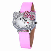 Load image into Gallery viewer, Leather Kitty Watch
