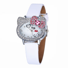 Load image into Gallery viewer, Leather Kitty Watch
