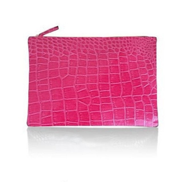 Crocodile Pattern Envelope Women Day Clutch