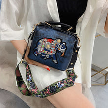 Load image into Gallery viewer, Vintage Embroidery Elephant Bags
