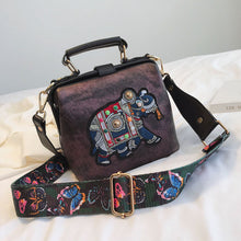 Load image into Gallery viewer, Vintage Embroidery Elephant Bags
