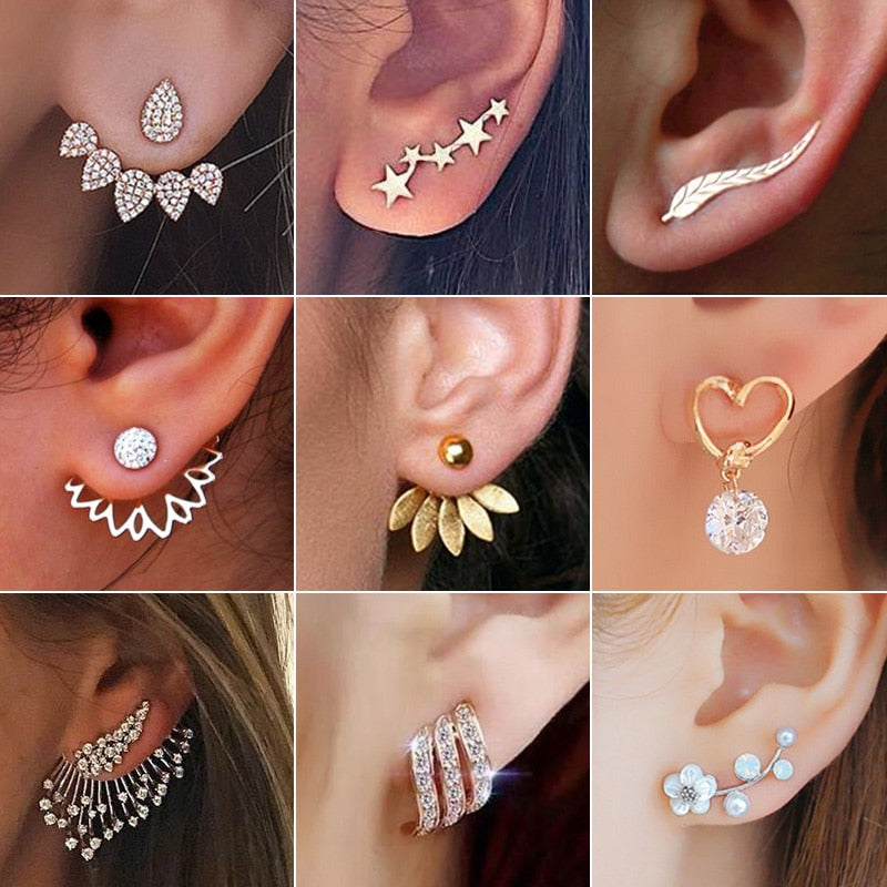 Pearls Pendient Stud Earrings For Women