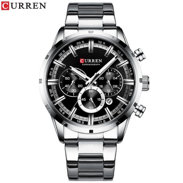 Stainless Steel Sports Watch