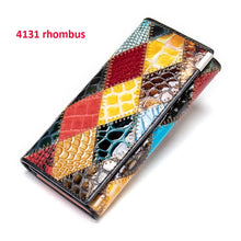 Load image into Gallery viewer, Genuine Leather Patchwork Wallet
