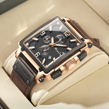 Load image into Gallery viewer, Waterproof Luxury Leather Square Watch
