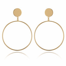 Load image into Gallery viewer, Big Circle Round Hoop Earrings
