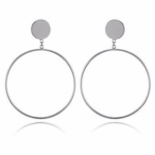 Load image into Gallery viewer, Big Circle Round Hoop Earrings
