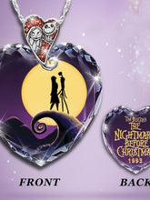 Load image into Gallery viewer, Heart Necklace Nightmare Before Christmas
