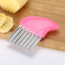 Load image into Gallery viewer, Potato French Fry Cutter/Chopper Stainless Steel Wavy Knife
