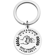 Load image into Gallery viewer, Aunt/Uncle and Her/His Nephew or Niece Best Friend for Life Keychain
